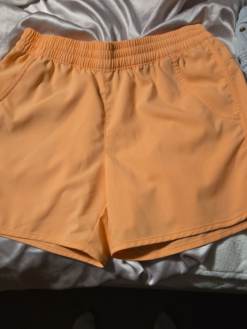 Nwot Girls Large 14-16Columbia Peach Elastic-Waist Kids Shorts